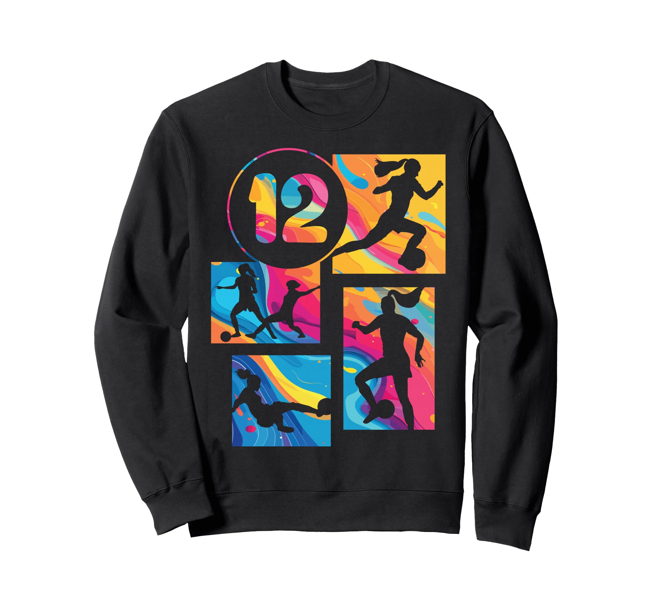 12Th Birthday Soccer Player Sweatshirt - Streetwear Style Men Women - T-Shirt, Sweatshirt, Hoodie