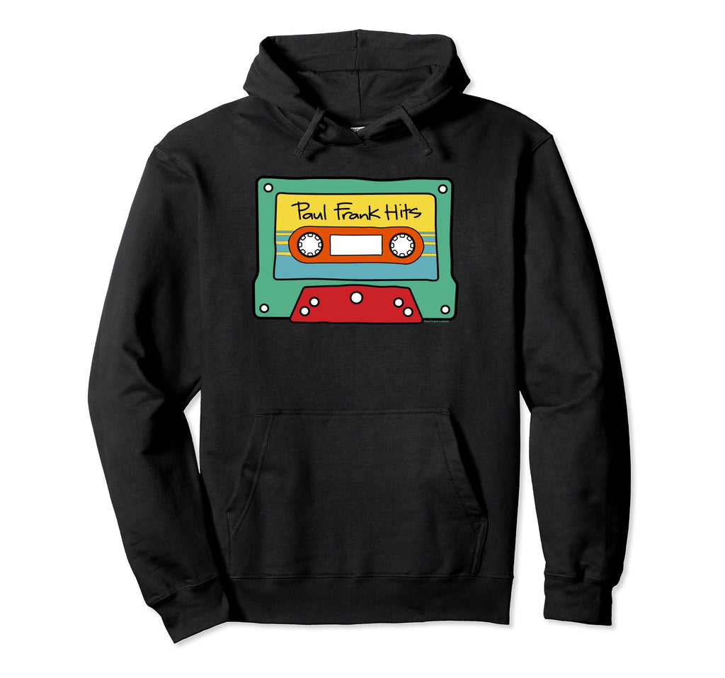 Paul Frank Cassette Tape Hits Hoodie - Casual Everyday Wear for Adults - T-Shirt, Sweatshirt, Hoodie