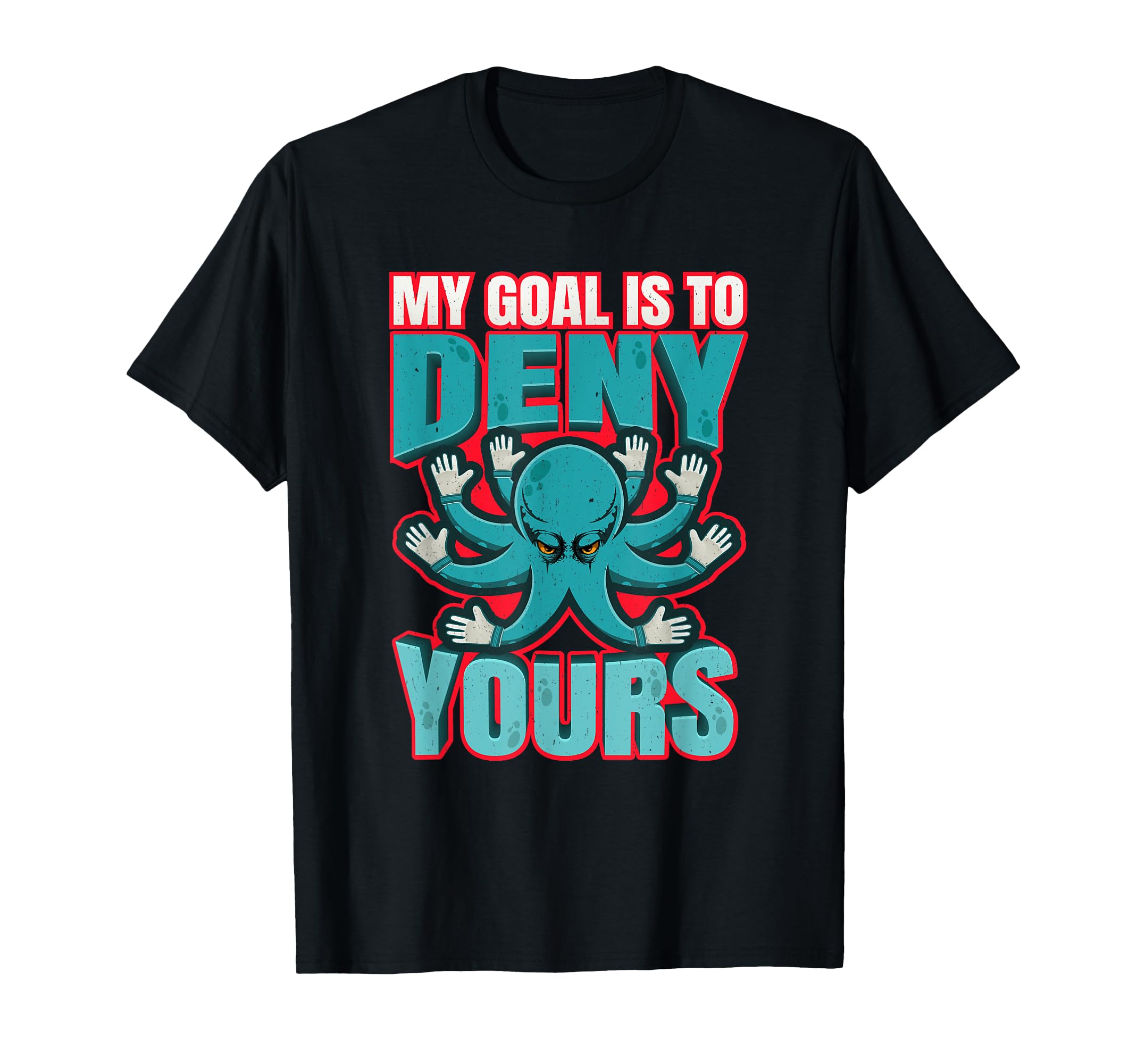 Funny Octopus Goalkeeper Football T-Shirt - Aesthetic Graphic Men Women - T-Shirt, Sweatshirt, Hoodie