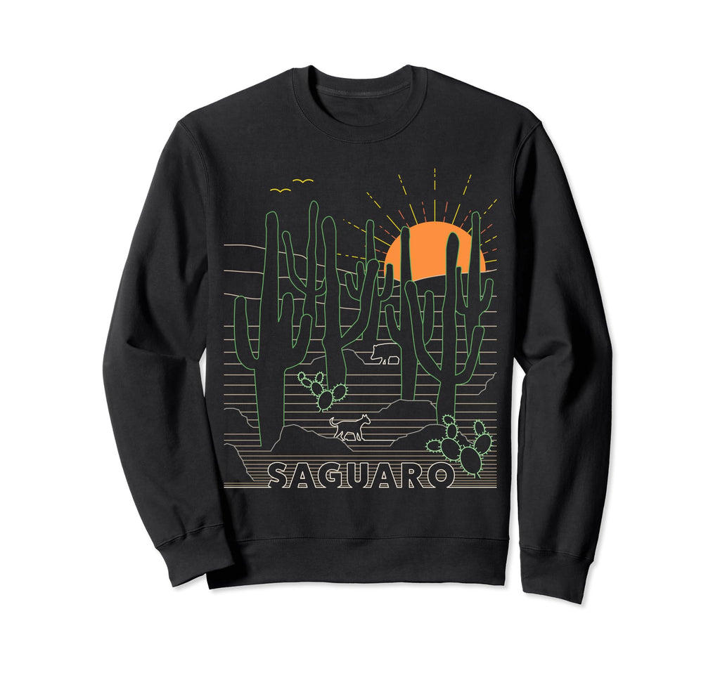 Saguaro National Park Tucson Sweatshirt - Fun Novelty Design for Adults - T-Shirt, Sweatshirt, Hoodie