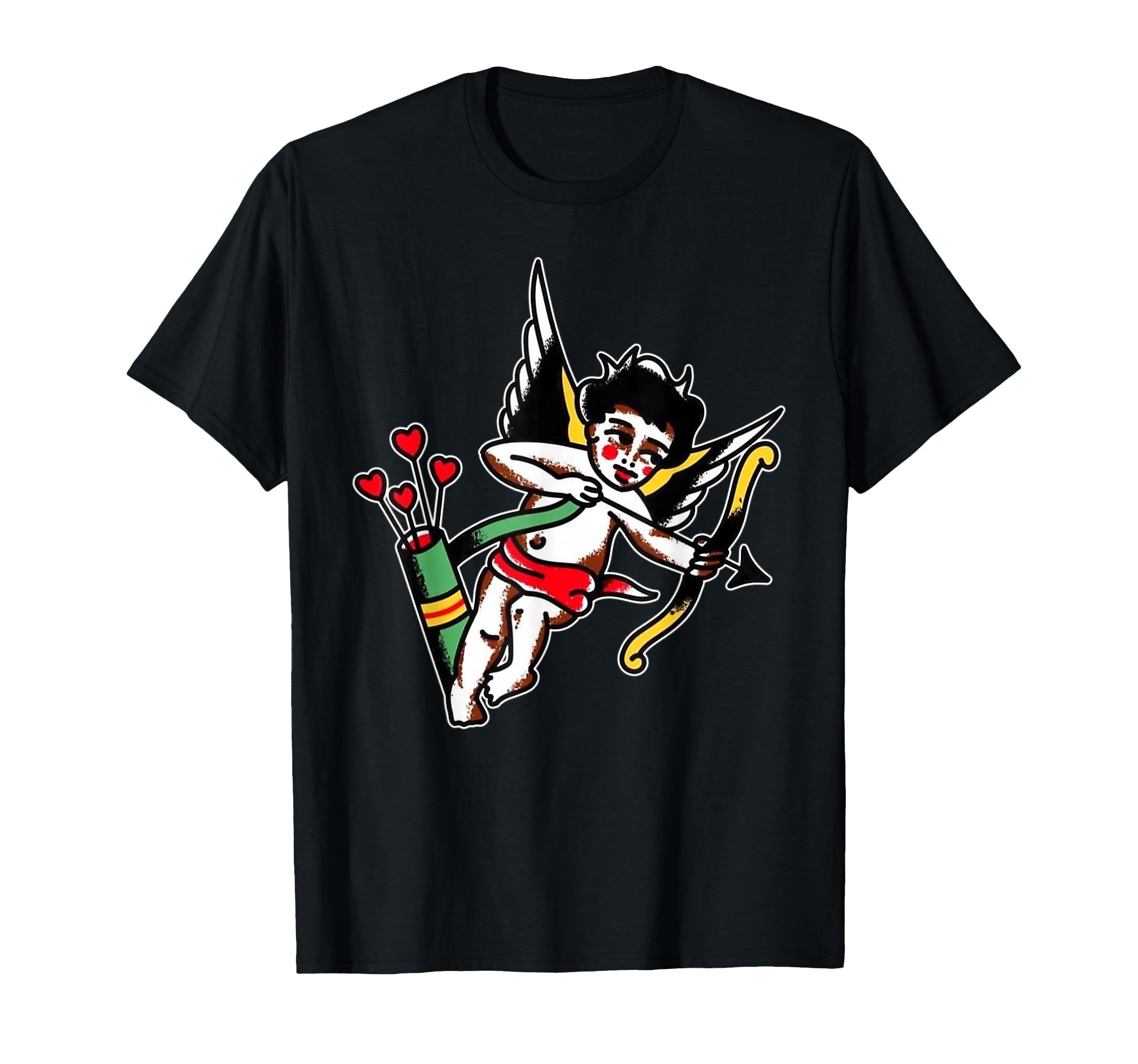 Cupid American Traditional Tattoo Flash T-Shirt - Streetwear Style Unisex - T-Shirt, Sweatshirt, Hoodie