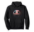 American Flag Soccer Ball Hoodie - Aesthetic Graphic Men Women - T-Shirt, Sweatshirt, Hoodie