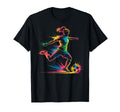 Colorful Funny Soccer Player Fan T-Shirt - Casual Everyday Wear Men Women - T-Shirt, Sweatshirt, Hoodie
