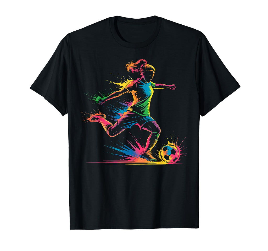 Colorful Funny Soccer Player Fan Dad T-Shirt - Trendy Graphic Men Women - T-Shirt, Sweatshirt, Hoodie