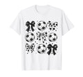 Coquette Bow Soccer Season Game Day T-Shirt - Graphic Print for Adults - T-Shirt, Sweatshirt, Hoodie