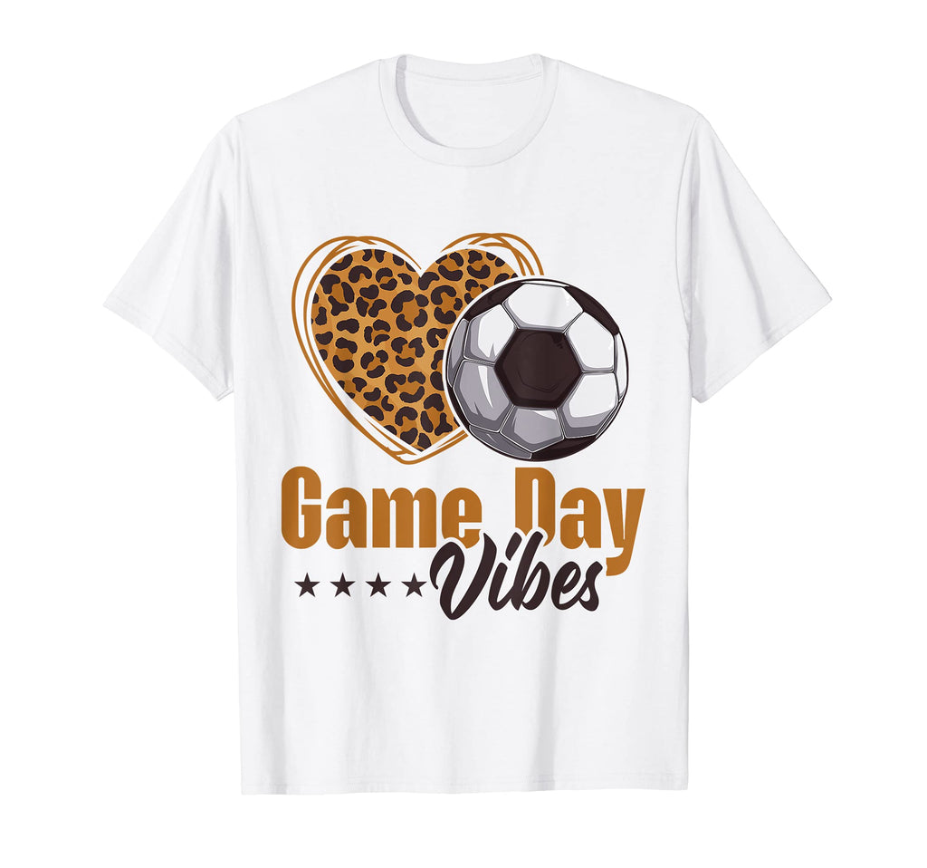 Game Day Vibes Mom Bleached Leopard T-Shirt - Fun Novelty Design Unisex - T-Shirt, Sweatshirt, Hoodie