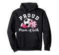 Mom Both Proud Soccer And Cheer Mom Hoodie - Graphic Print for Adults - T-Shirt, Sweatshirt, Hoodie
