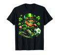 St Patricks Day Leprechaun Playing T-Shirt - Minimalist Print for Adults - T-Shirt, Sweatshirt, Hoodie