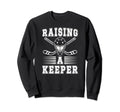 Raising Hockey Keeper Mom Ice Hockey Sweatshirt - Unique Graphic Men Women - T-Shirt, Sweatshirt, Hoodie