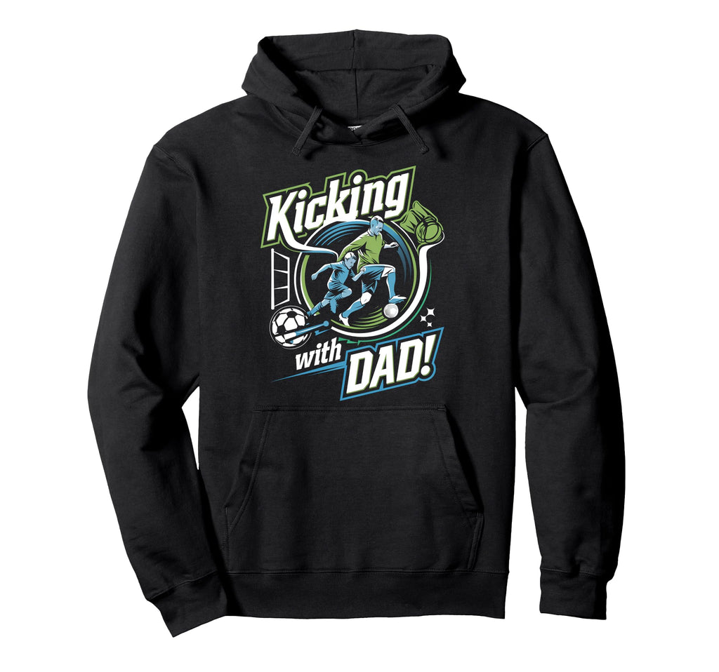 Father And Son Soccer Fun Fathers Day Hoodie - Streetwear Style Men Women - T-Shirt, Sweatshirt, Hoodie