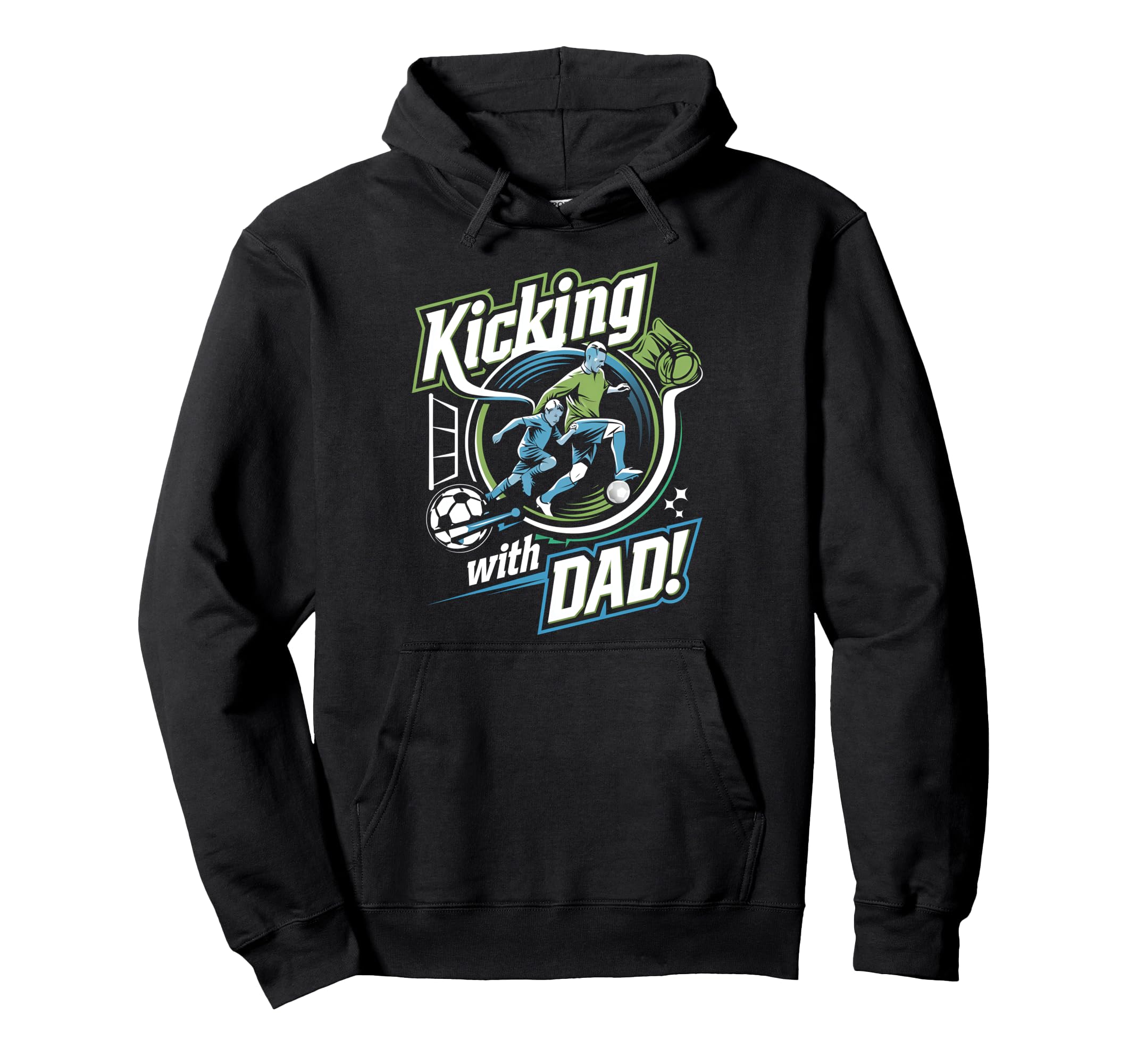 Father And Son Soccer Fun Fathers Day Hoodie - Streetwear Style Men Women - T-Shirt, Sweatshirt, Hoodie