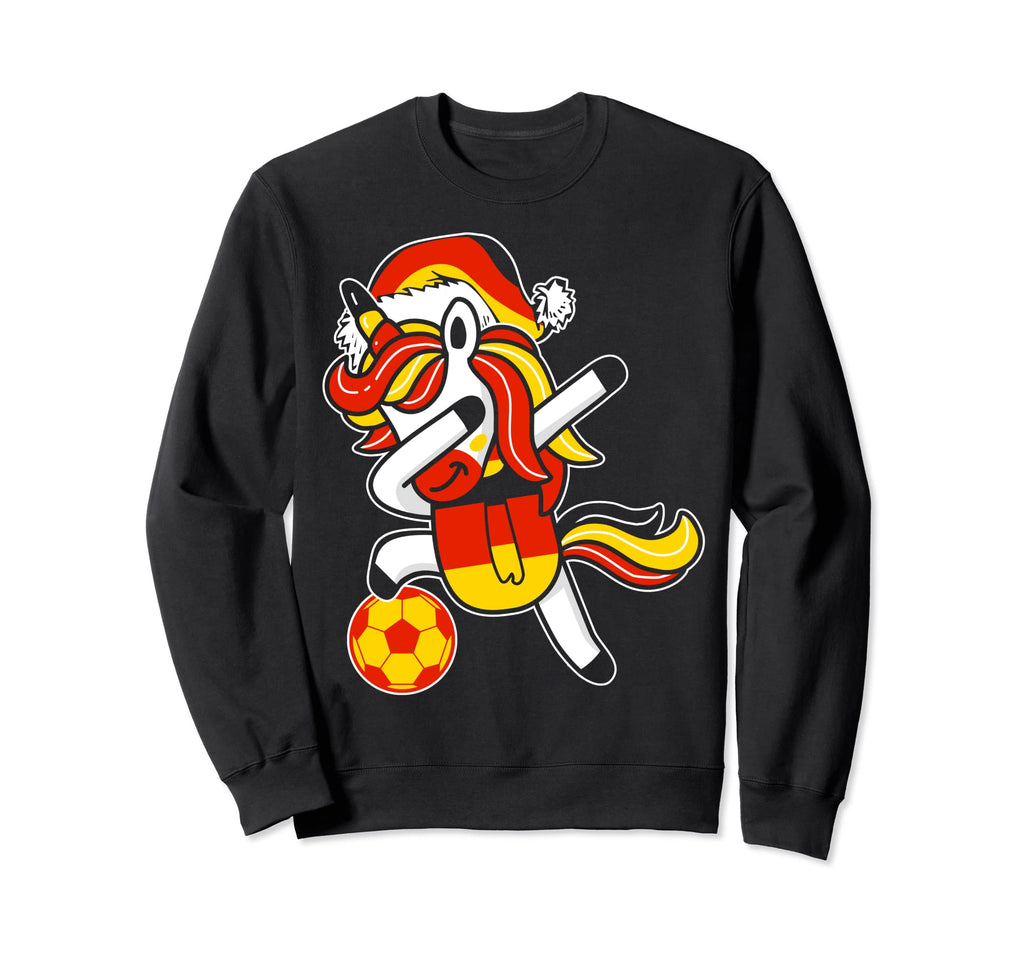Soccer Dabbing Unicorn Hat Germany Sweatshirt - Streetwear Style Unisex - T-Shirt, Sweatshirt, Hoodie
