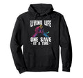 Living Life One Save Time Ice Hockey Hoodie - Fun Novelty Design Unisex - T-Shirt, Sweatshirt, Hoodie
