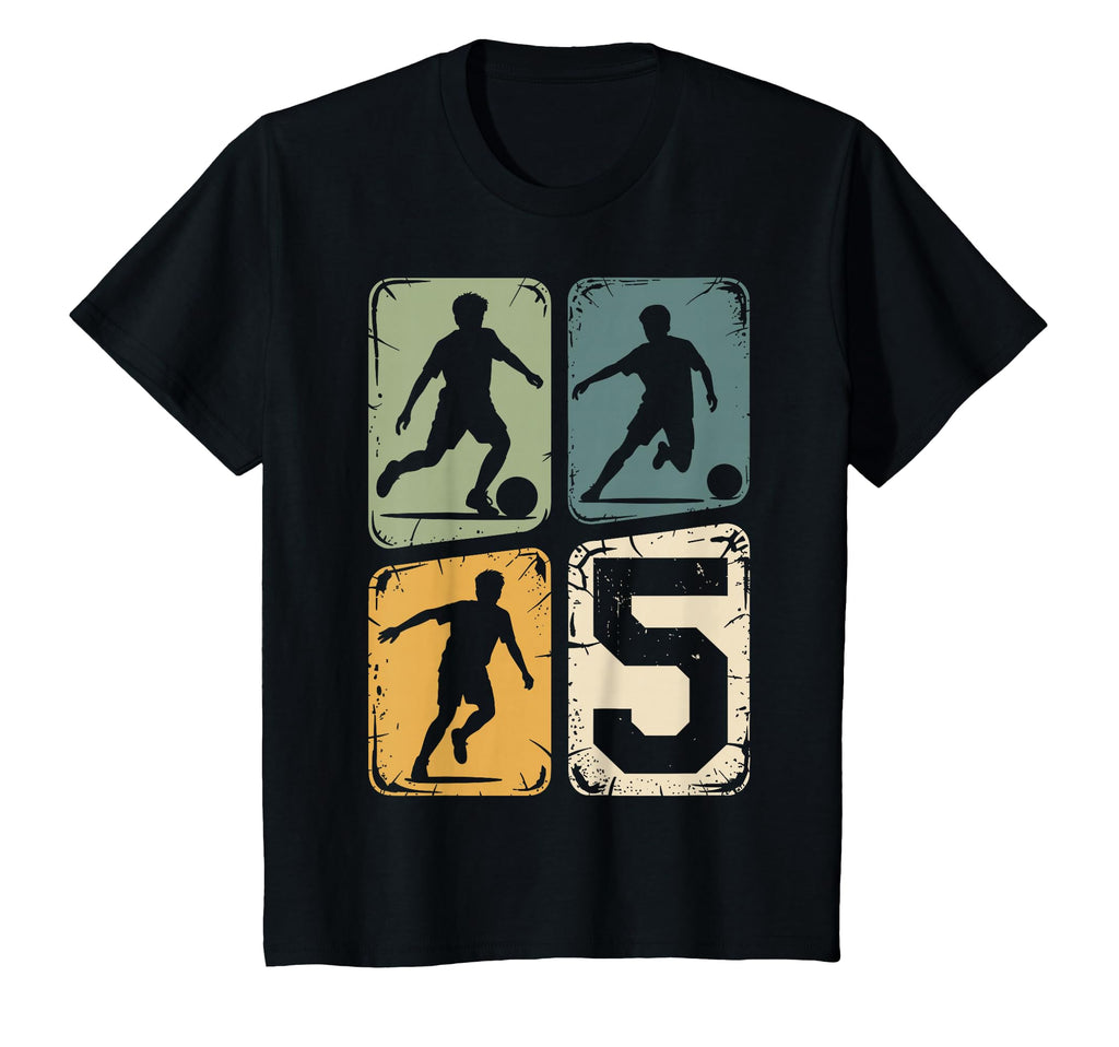 5Th Birthday 5 Soccer Player Soccer Ball T-Shirt - Trendy Graphic Unisex - T-Shirt, Sweatshirt, Hoodie