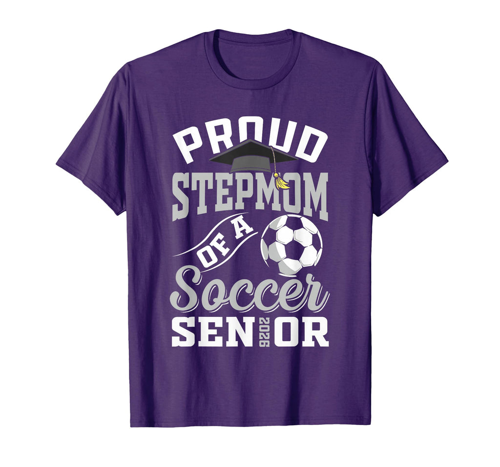 Proud Stepmom Soccer Senior Class T-Shirt - Custom Art Print for Adults - T-Shirt, Sweatshirt, Hoodie