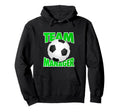 Soccer Team Manager Soccer Ball Hoodie - Fun Novelty Design for Adults - T-Shirt, Sweatshirt, Hoodie