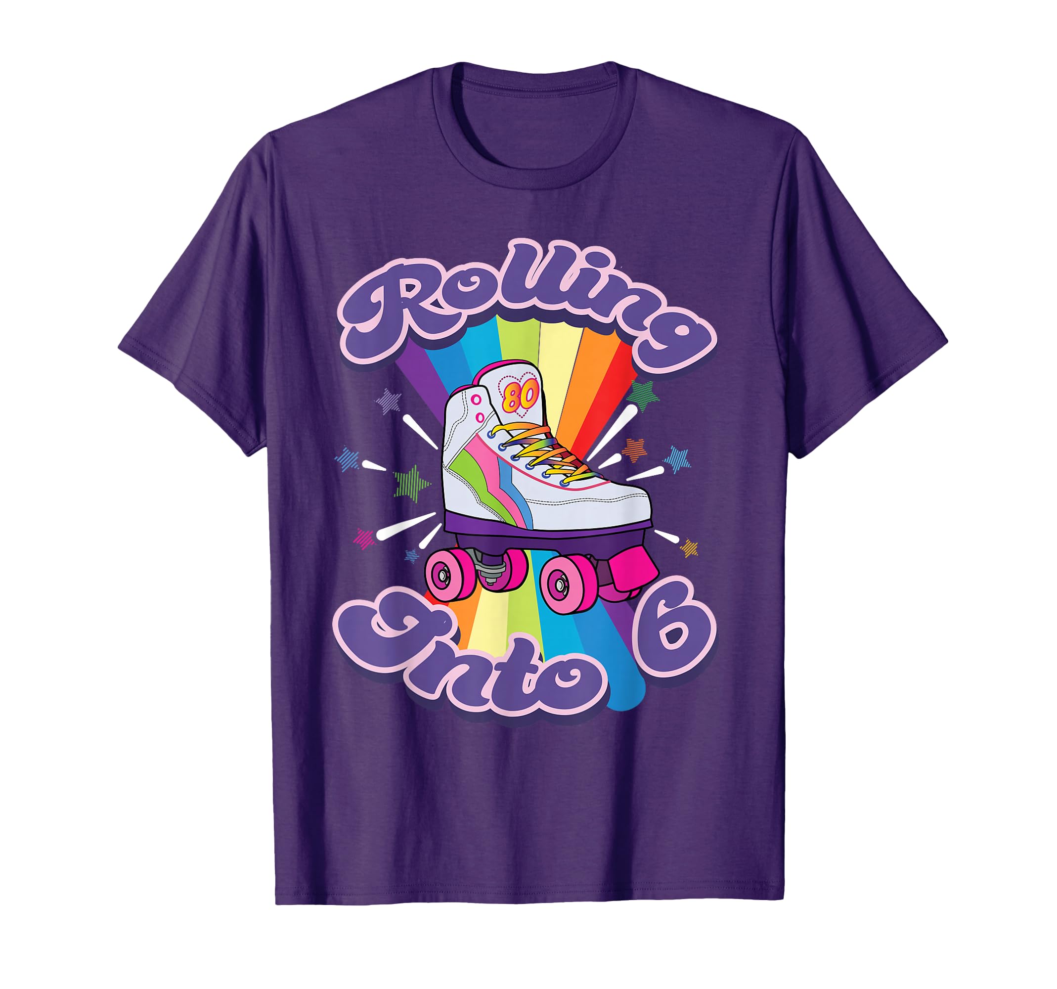 Roller Skating 6 Years Old 6Th T-Shirt - Casual Everyday Wear for Adults - T-Shirt, Sweatshirt, Hoodie