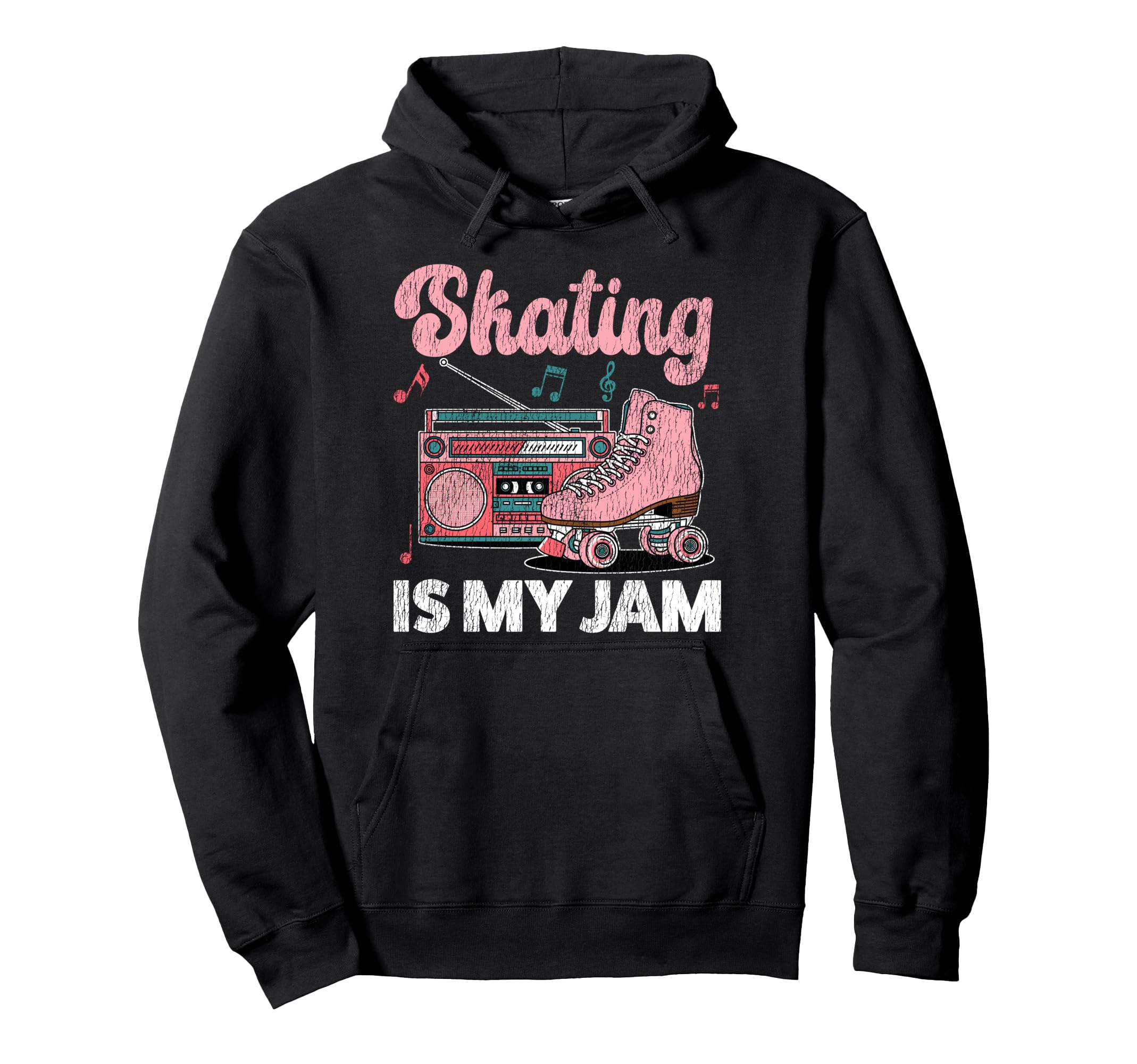 Roller Skating Skate 1970S Skating Is My Jam Hoodie - Unique Graphic Unisex - T-Shirt, Sweatshirt, Hoodie