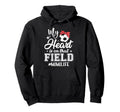 My Heart Is That Field Soccer Mimi Hoodie - Fun Novelty Design for Adults - T-Shirt, Sweatshirt, Hoodie