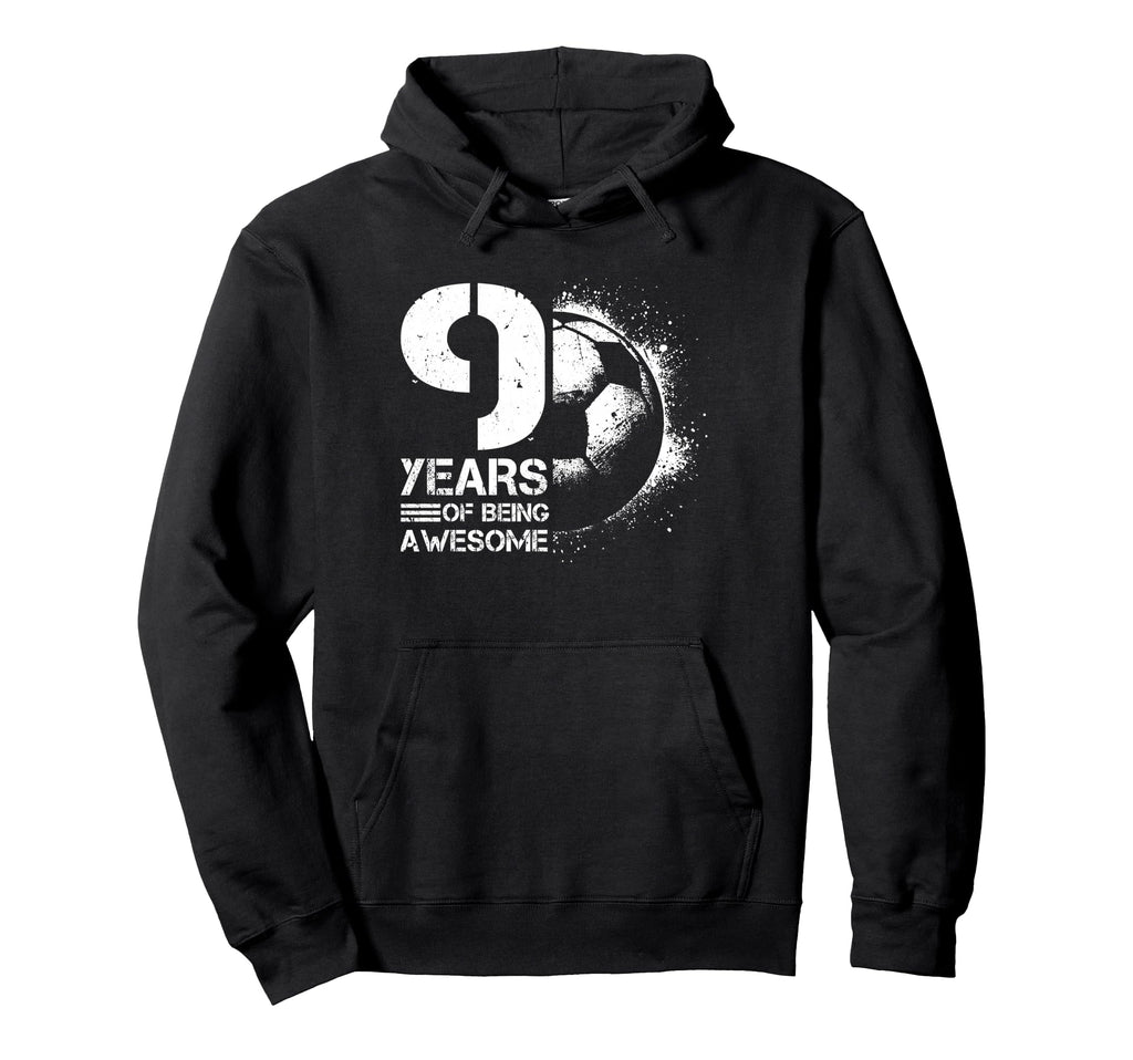 9Th Birthday Soccer Player Football 9 Hoodie - Unique Graphic Men Women - T-Shirt, Sweatshirt, Hoodie