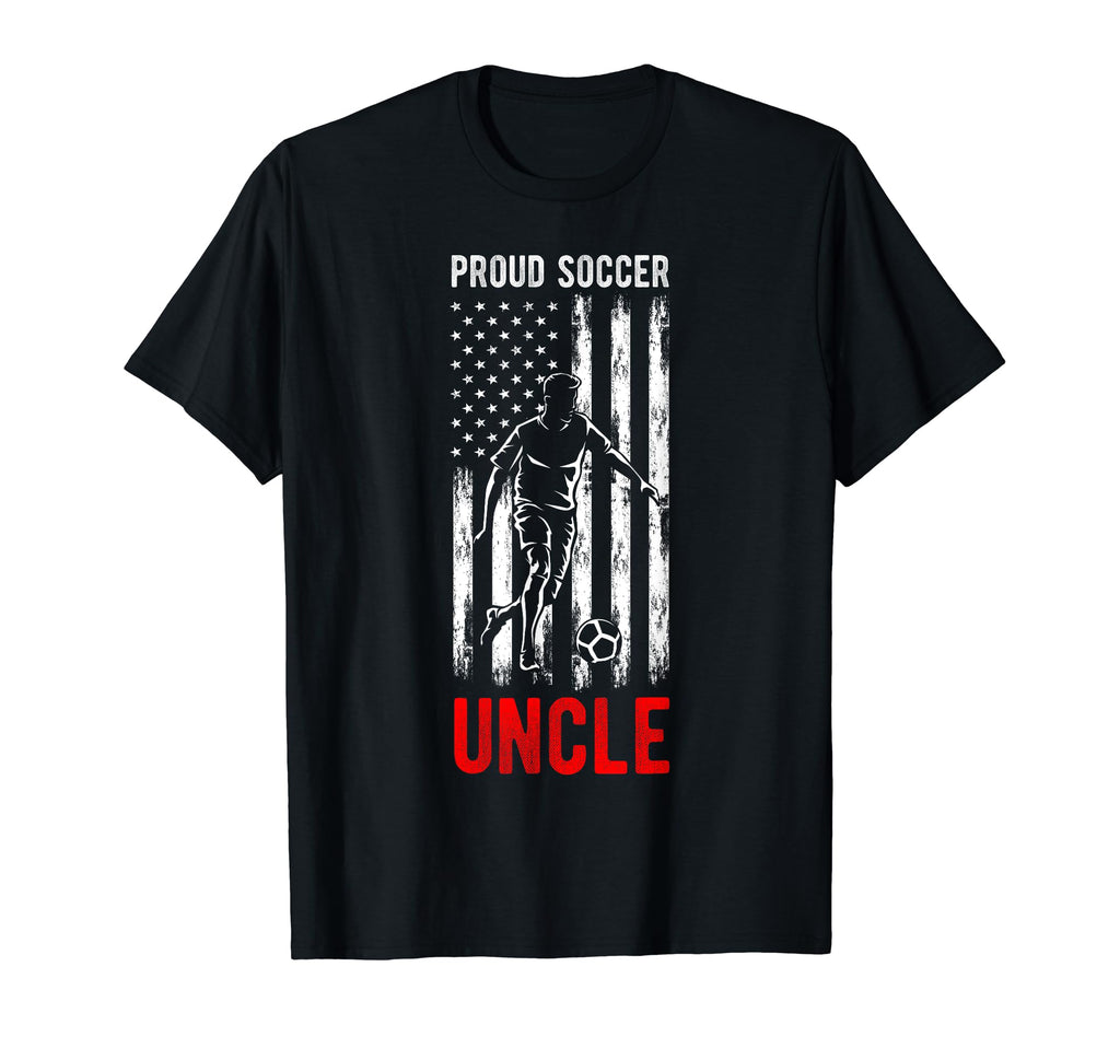 Proud Soccer Uncle Usa Flag Family T-Shirt - Fun Novelty Design for Adults - T-Shirt, Sweatshirt, Hoodie