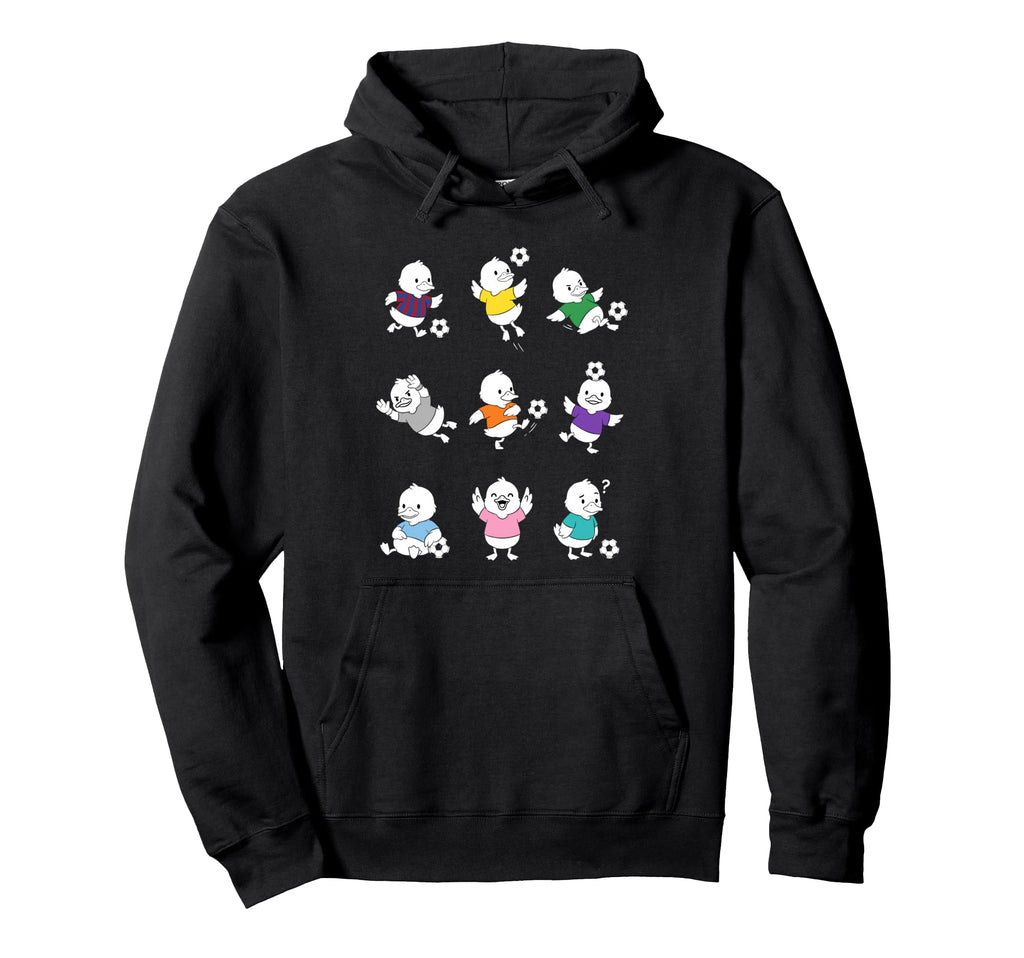 Soccer Duck Cartoon Funny Football Animal Hoodie - Minimalist Print Unisex - T-Shirt, Sweatshirt, Hoodie