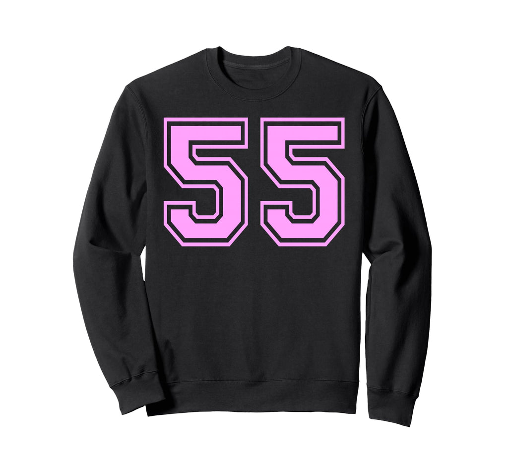55 Number Fifty Five Sports Sweatshirt - Aesthetic Graphic for Adults - T-Shirt, Sweatshirt, Hoodie