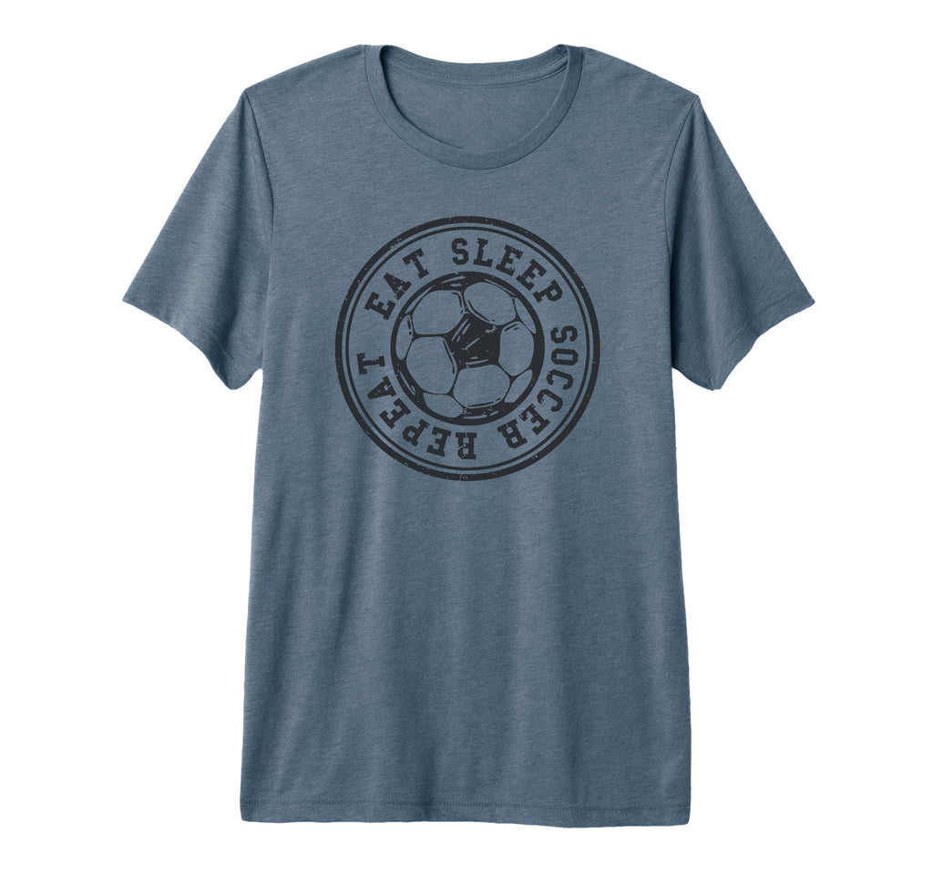 Eat Sleep Soccer Repeat Soccer Sports T-Shirt - Unique Graphic for Adults - T-Shirt, Sweatshirt, Hoodie