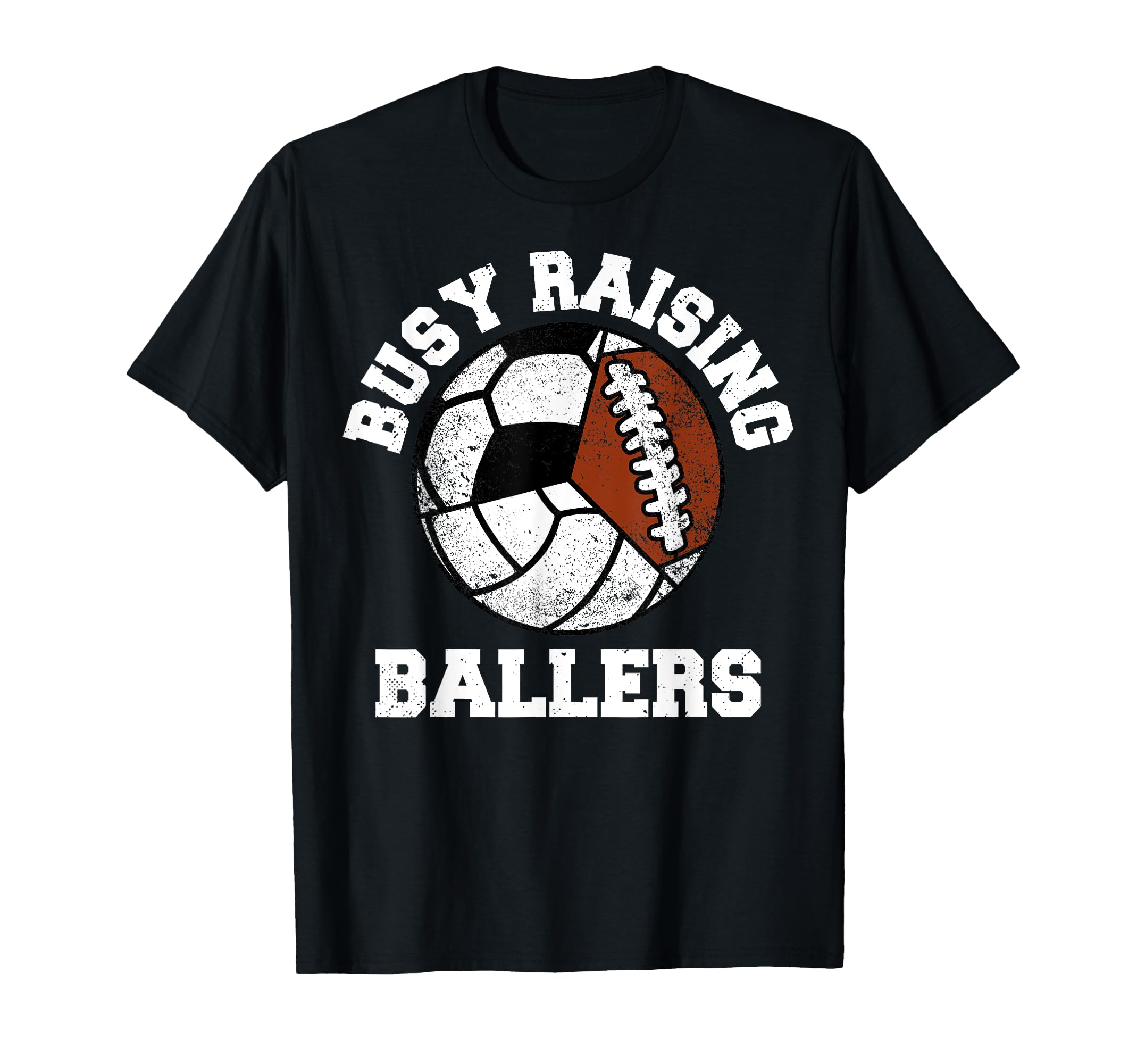 Busy Raising Ballers Funny Volleyball T-Shirt - Trendy Graphic Unisex - T-Shirt, Sweatshirt, Hoodie