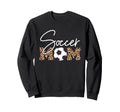 Soccer Mom Leopard Ball Sweatshirt - Aesthetic Graphic Men Women - T-Shirt, Sweatshirt, Hoodie