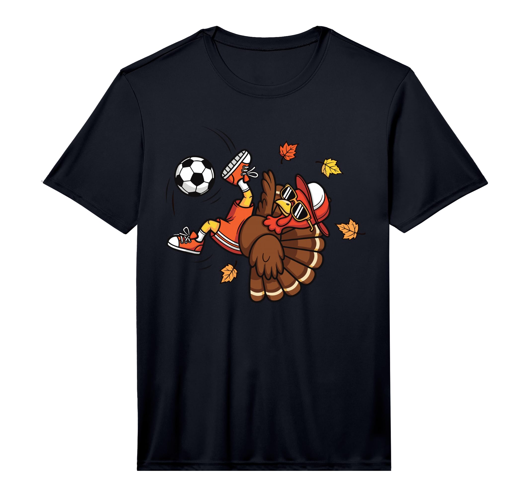 Funny Turkey Soccer Thanksgiving T-Shirt - Casual Everyday Wear for Adults - T-Shirt, Sweatshirt, Hoodie