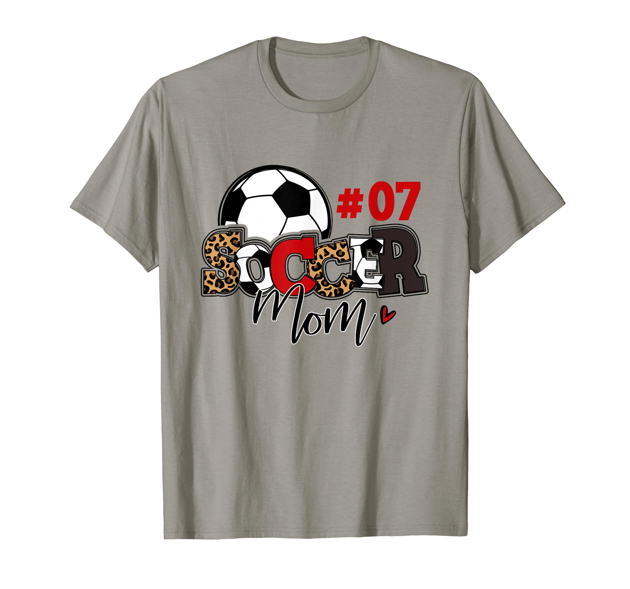Soccer Mom 07 Custom Number Mothers Day T-Shirt - Graphic Print for Adults - T-Shirt, Sweatshirt, Hoodie