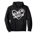 Soccer Grandma Heart Hoodie - Trendy Graphic Unisex - T-Shirt, Sweatshirt, Hoodie