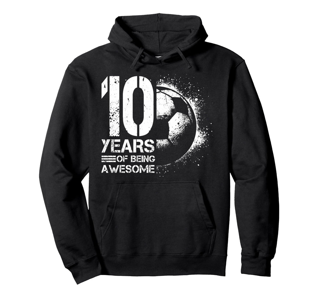 10Th Birthday Soccer Player Football 10 Hoodie - Unique Graphic Men Women - T-Shirt, Sweatshirt, Hoodie