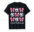 Goals Soccer Coquette Bow T-Shirt - Casual Everyday Wear for Adults - T-Shirt, Sweatshirt, Hoodie