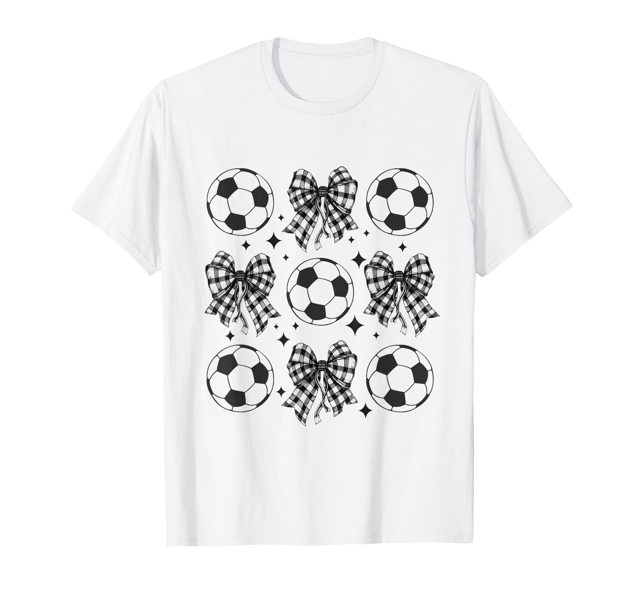 Soccer Ball Coquette Bow Soccer Ball T-Shirt - Custom Art Print Unisex - T-Shirt, Sweatshirt, Hoodie