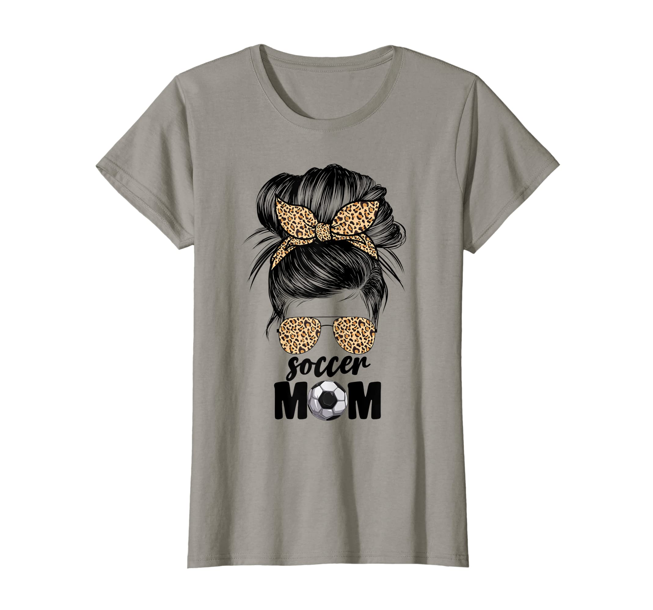 Womens Soccer Mom Mama Leopard T-Shirt - Fun Novelty Design Men Women - T-Shirt, Sweatshirt, Hoodie