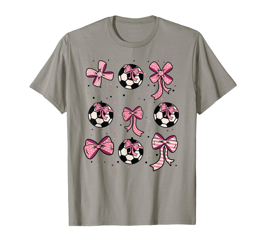 Soccer Ball Coquette Bow Game Day T-Shirt - Fun Novelty Design Unisex - T-Shirt, Sweatshirt, Hoodie