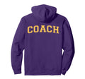 Coach Sports Trainer Yellow Back Hoodie - Minimalist Print Unisex - T-Shirt, Sweatshirt, Hoodie