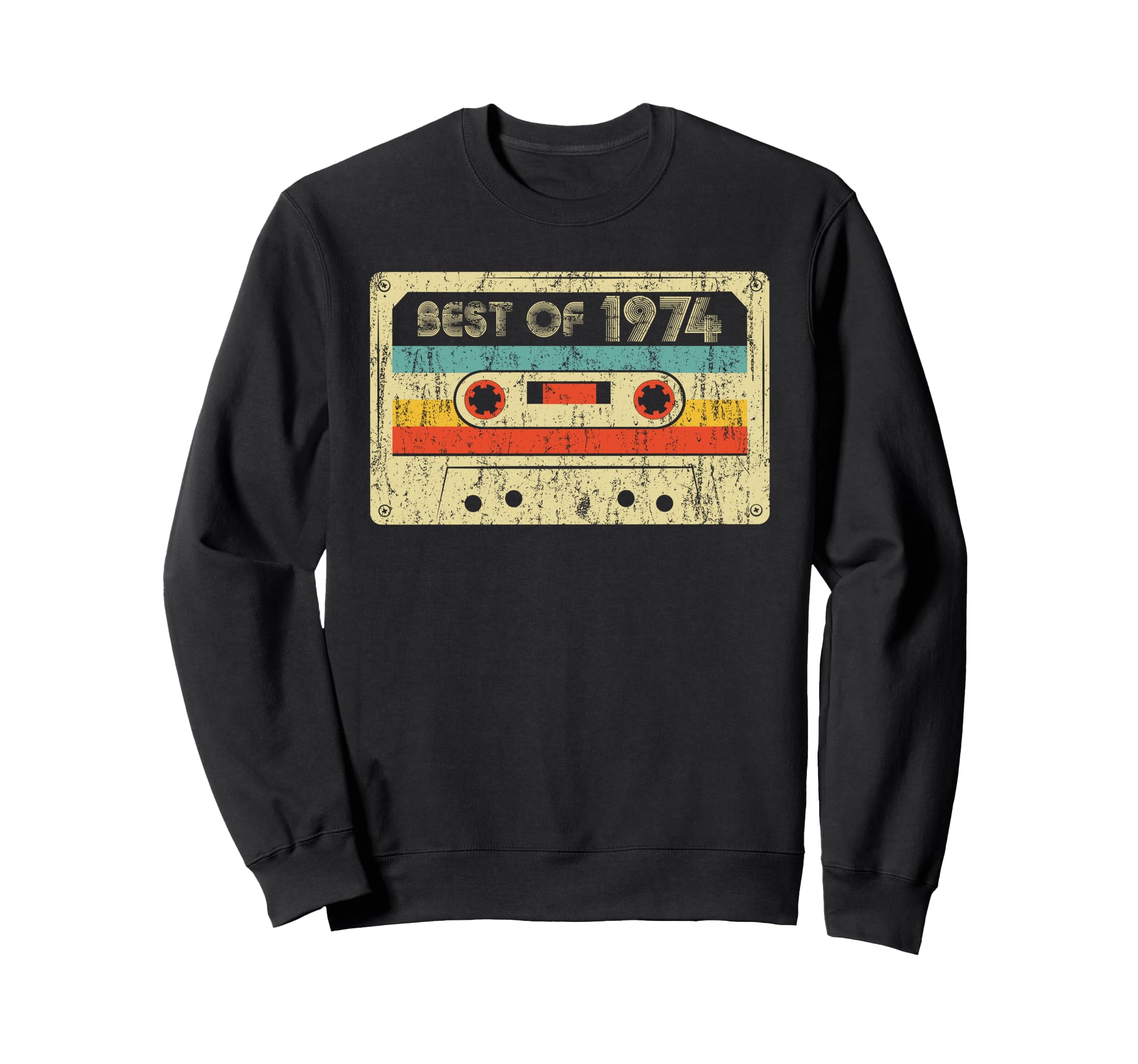 51St Birthday Best 1974 Bday Cassette Sweatshirt - Graphic Print Unisex - T-Shirt, Sweatshirt, Hoodie