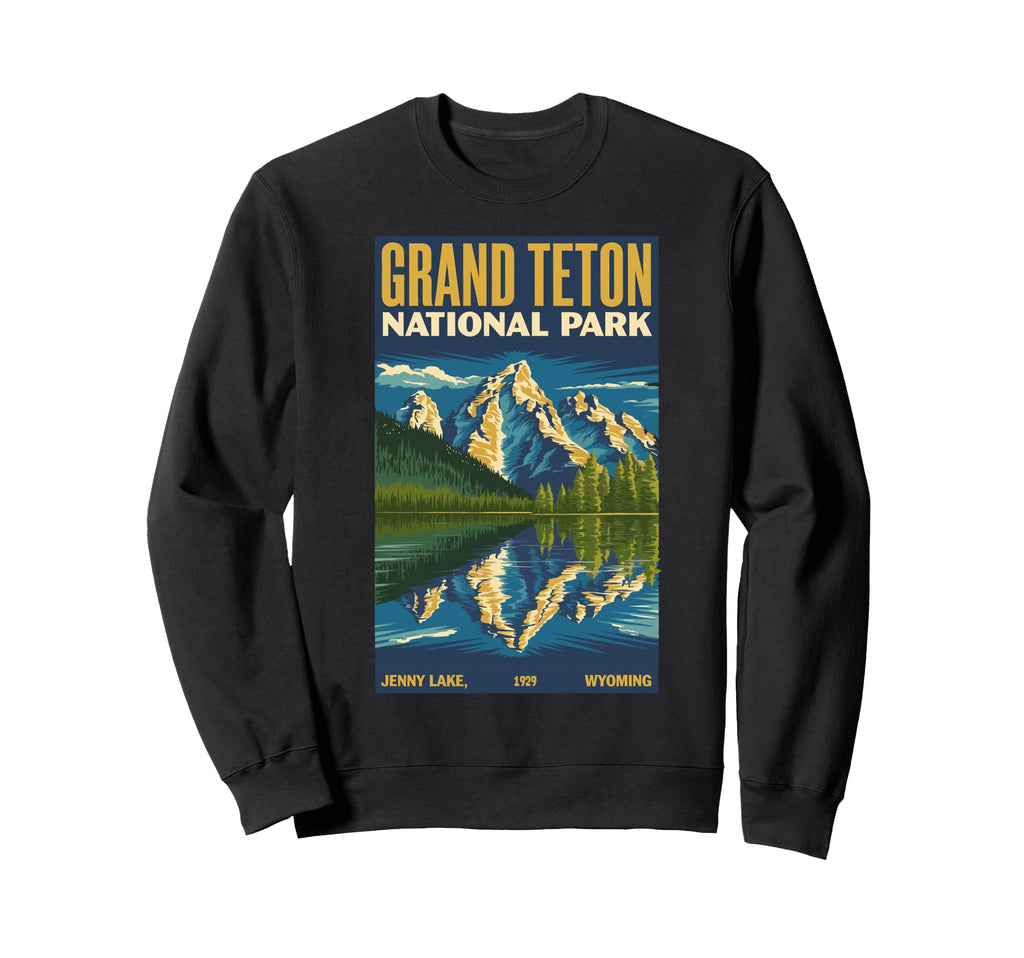 Grand Teton National Park Outdoor Us Sweatshirt - Aesthetic Graphic Unisex - T-Shirt, Sweatshirt, Hoodie