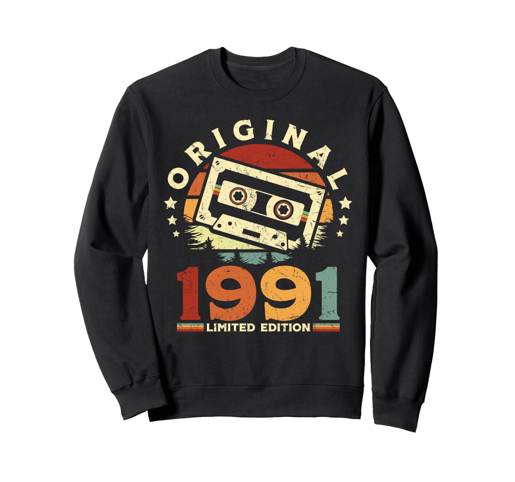 1991 Cassette Tape 35Th Birthday Sweatshirt - Streetwear Style Unisex - T-Shirt, Sweatshirt, Hoodie