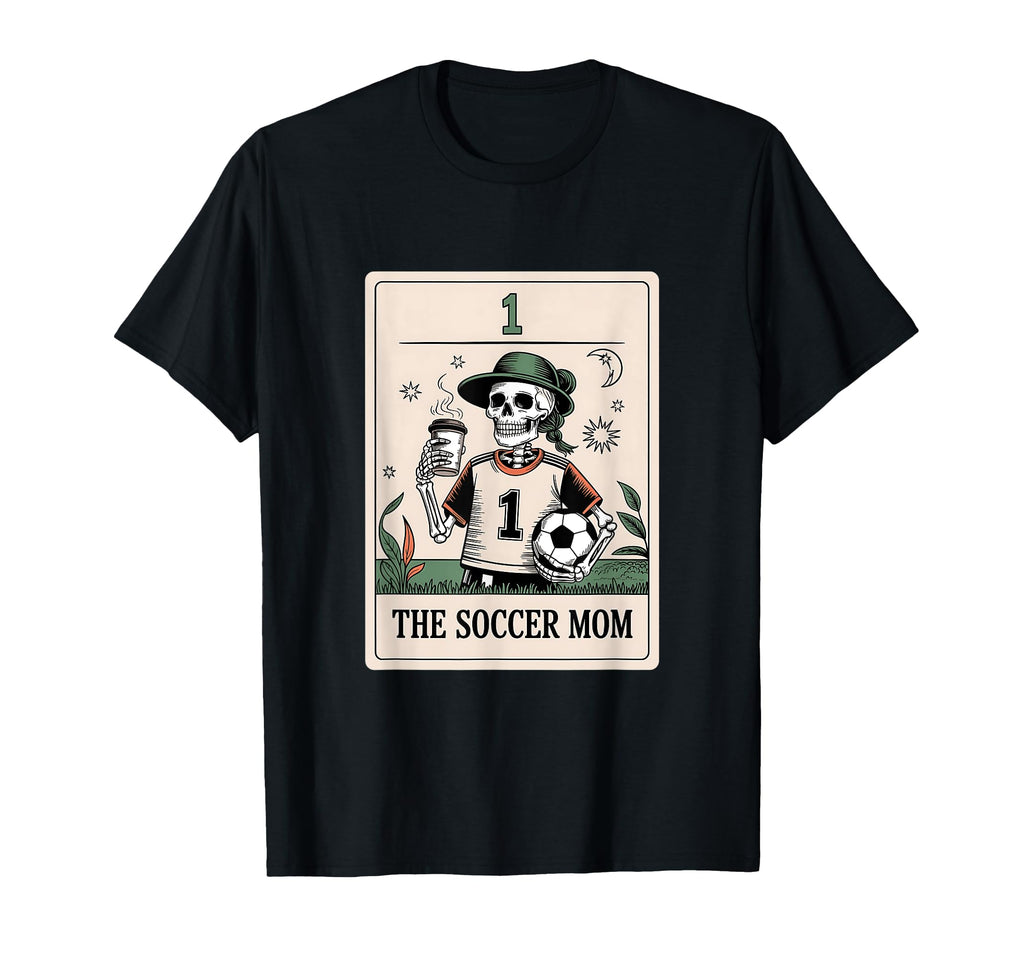 Soccer Mom Tarot Card Halloween Soccer T-Shirt - Trendy Graphic for Adults - T-Shirt, Sweatshirt, Hoodie