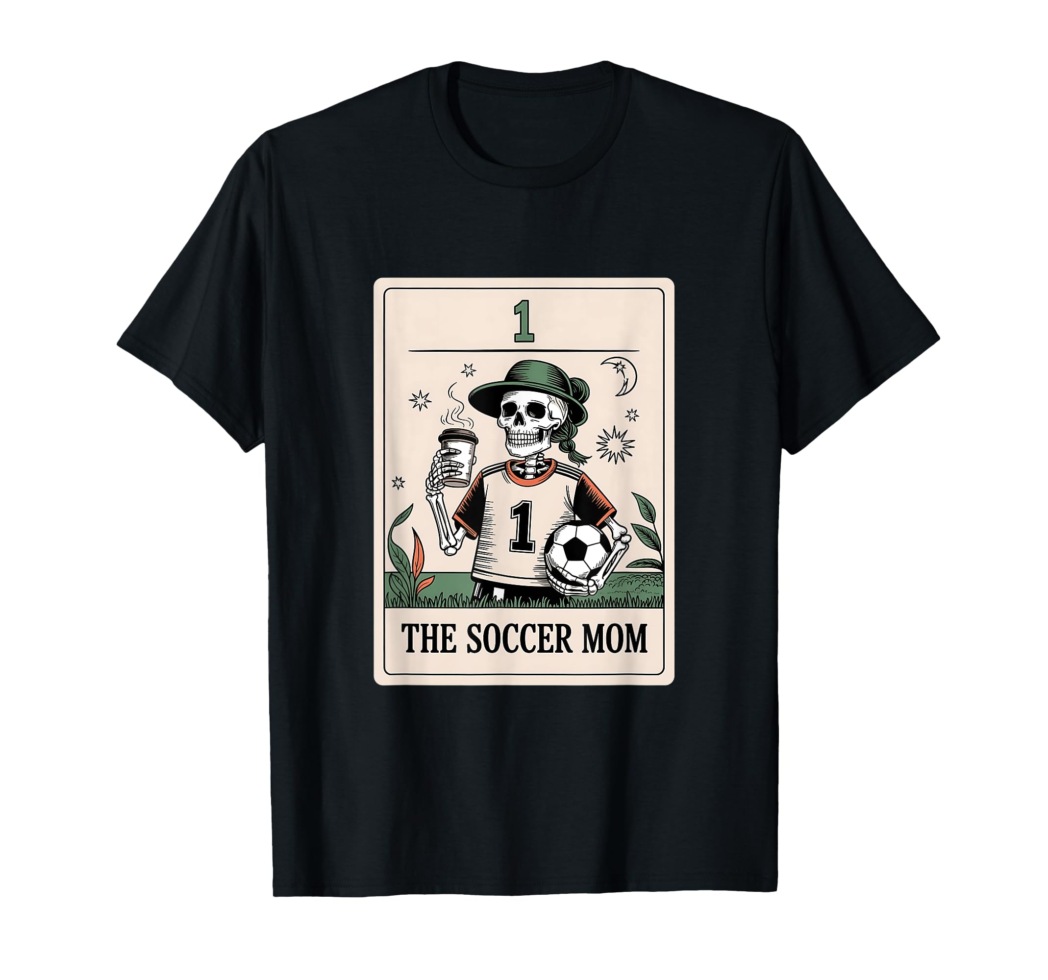Soccer Mom Tarot Card Halloween Soccer T-Shirt - Trendy Graphic for Adults - T-Shirt, Sweatshirt, Hoodie