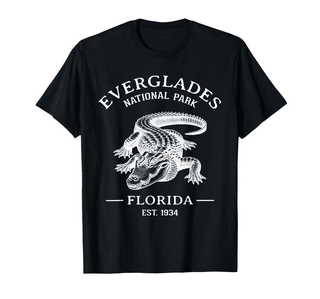 Everglades National Park Alligators T-Shirt - Minimalist Print Men Women - T-Shirt, Sweatshirt, Hoodie