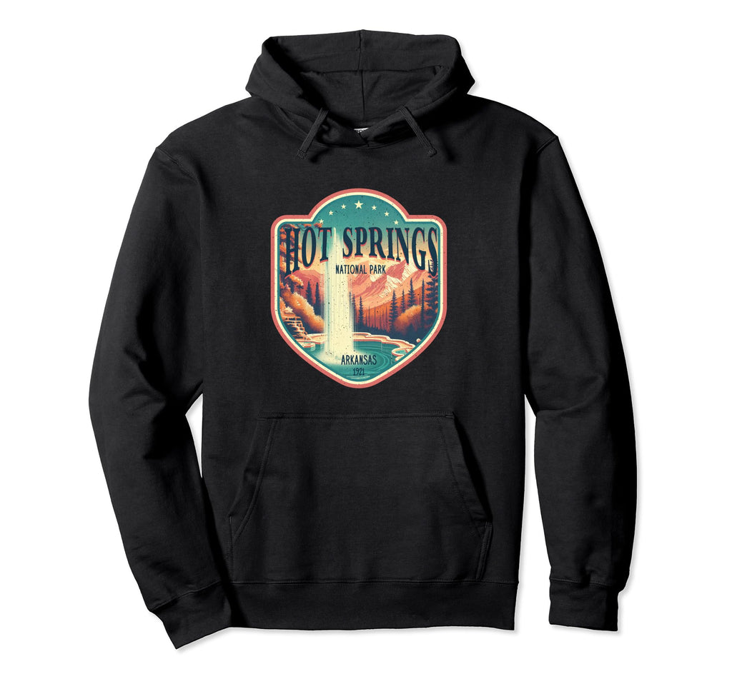 Hot Springs National Park Arkansas Hoodie - Custom Art Print for Adults - T-Shirt, Sweatshirt, Hoodie