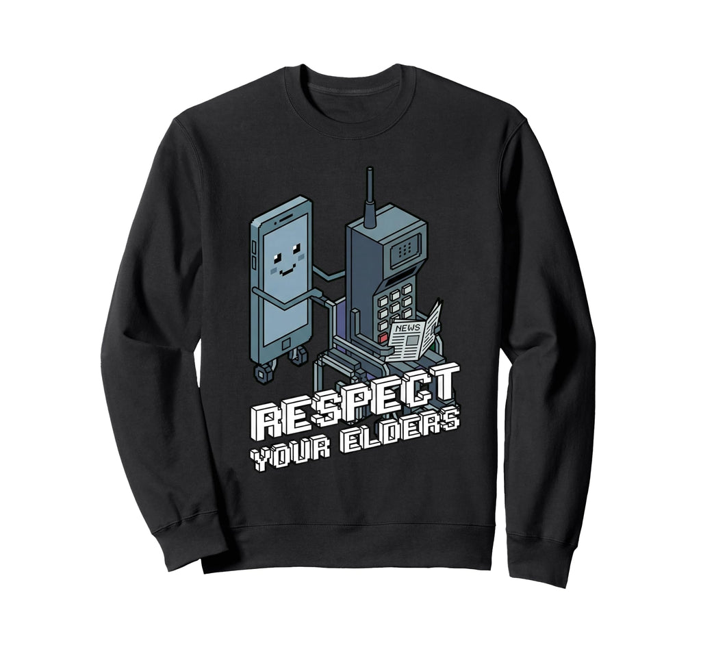 Respect Your Elders 80S Gaming Sweatshirt - Custom Art Print Unisex - T-Shirt, Sweatshirt, Hoodie