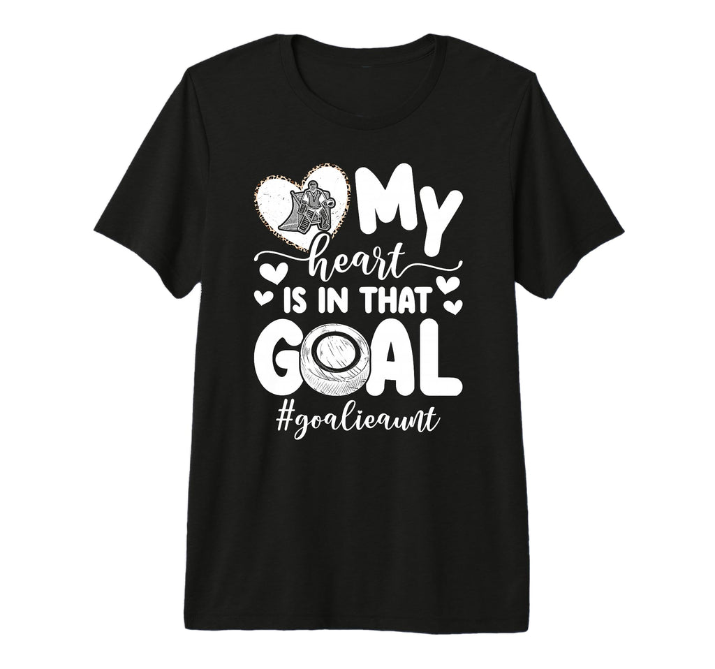 Proud Ice Hockey Goalie Aunt T-Shirt - Casual Everyday Wear for Adults - T-Shirt, Sweatshirt, Hoodie