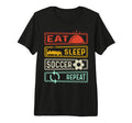Eat Sleep Soccer Repeat Tri Blend T-Shirt - Casual Everyday Wear Unisex - T-Shirt, Sweatshirt, Hoodie