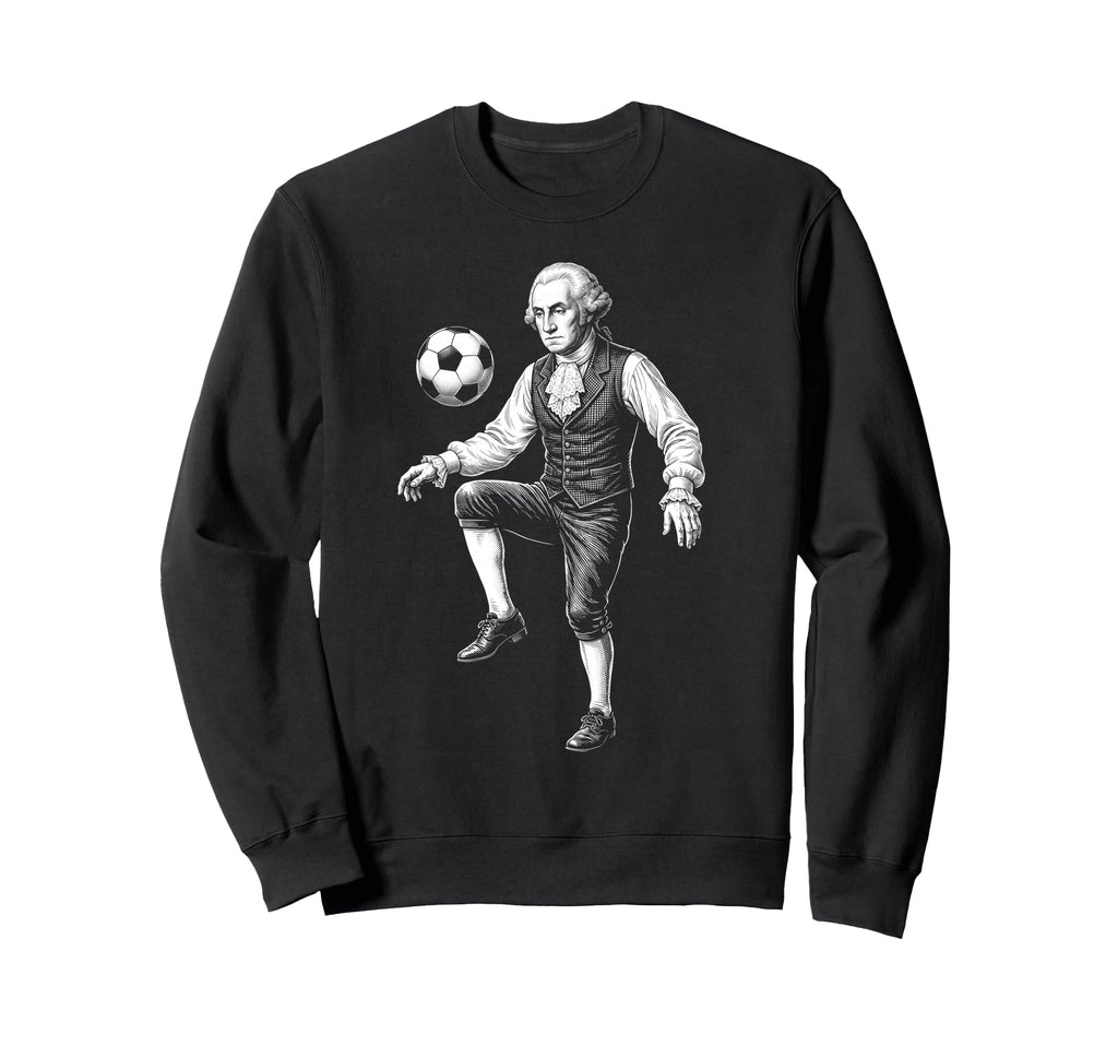 George Washington President Playing Sweatshirt - Custom Art Print Unisex - T-Shirt, Sweatshirt, Hoodie